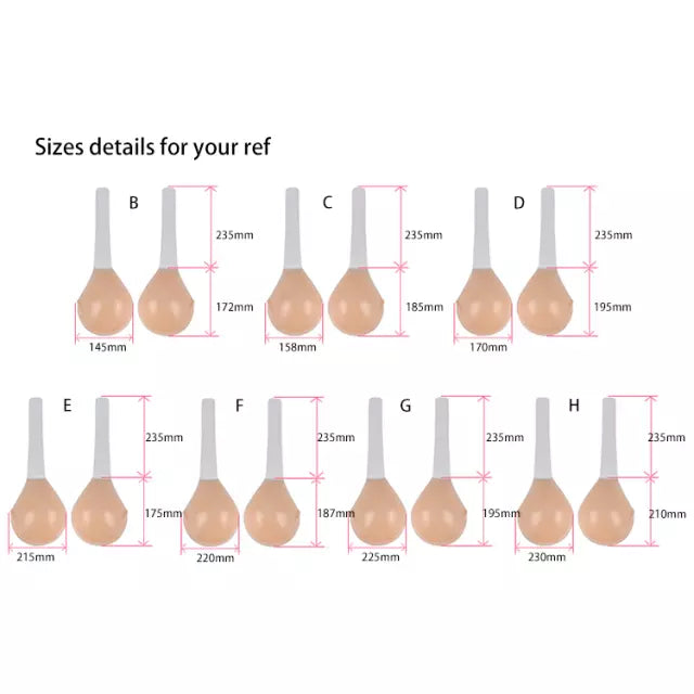 Reusable Underwire Silicone Invisible Bra with Suspension Strap