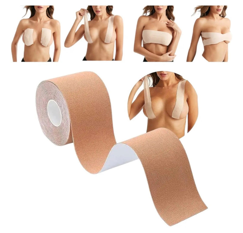 Waterproof Boob Tape – Body Tape for Breast Lift, Backless & Strapless Outfits